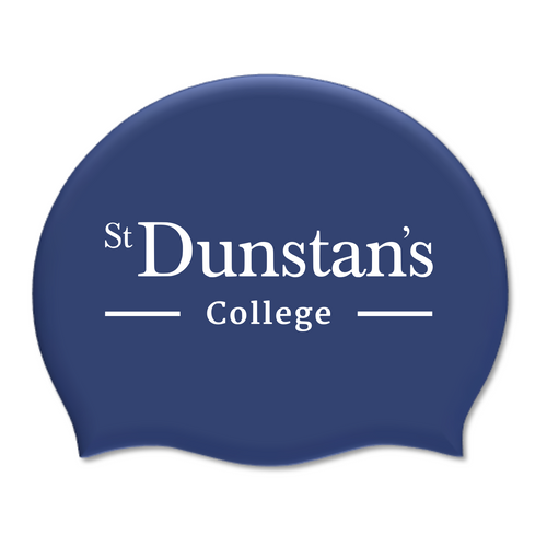 St. Dunstans College Team Silicone Suede Swimming Cap-Team Kit-St. Dunstans-SwimPath