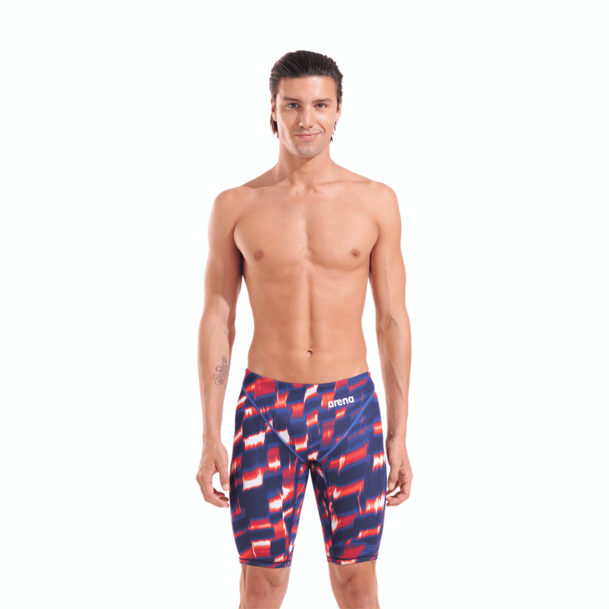 Arena Powerskin ST NEXT Mens Jammer Limited Edition - Red/White/Blue-Jammers-Arena-SwimPath