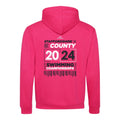 Staffordshire County ASA County Championships 2024 Hoodie - Hot Pink/French Navy-Event-Staffordshire-SwimPath