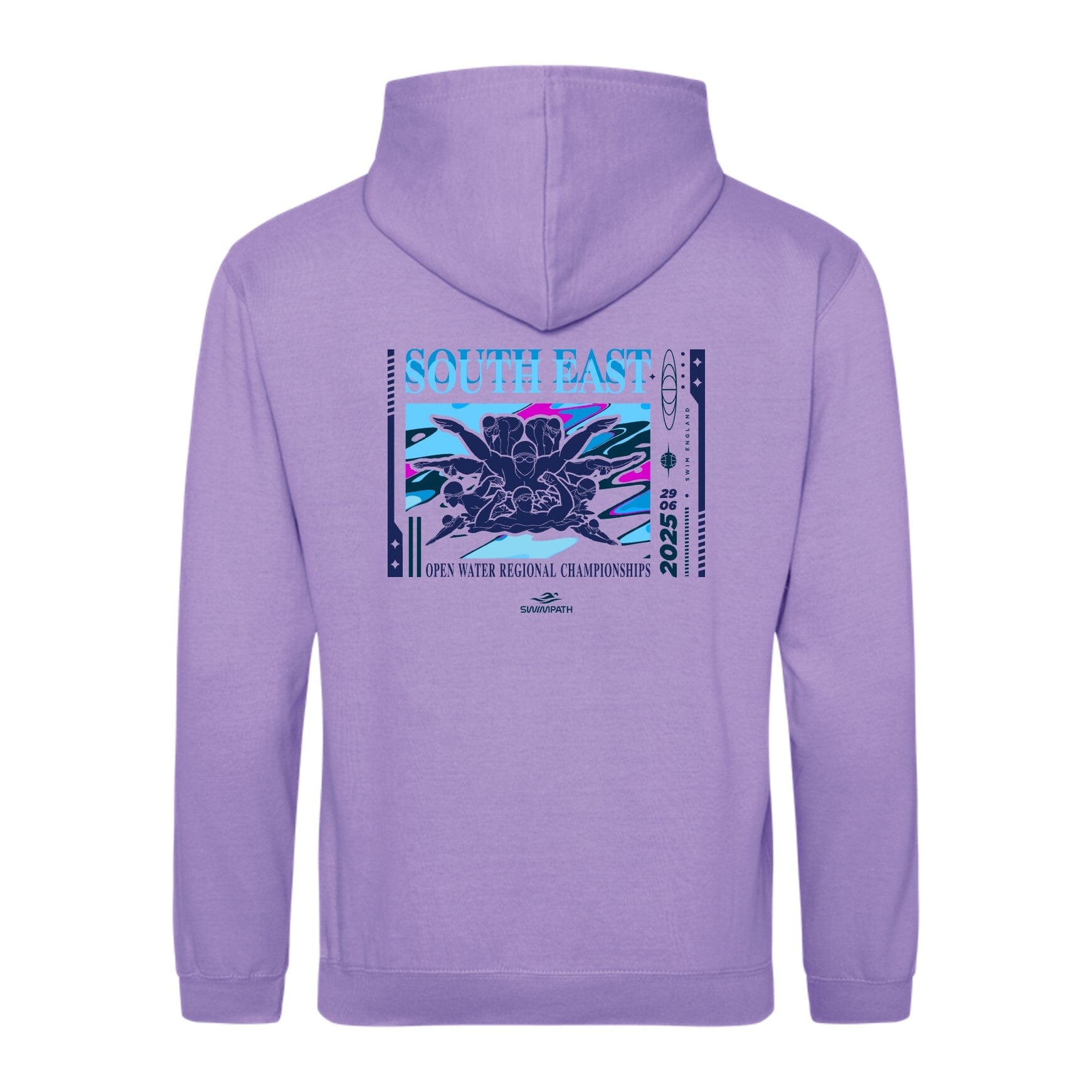 Swim England South East Open Water Regional Championships 2025 Hoodie - Digital Lavender-Event-Swim England South East-SwimPath