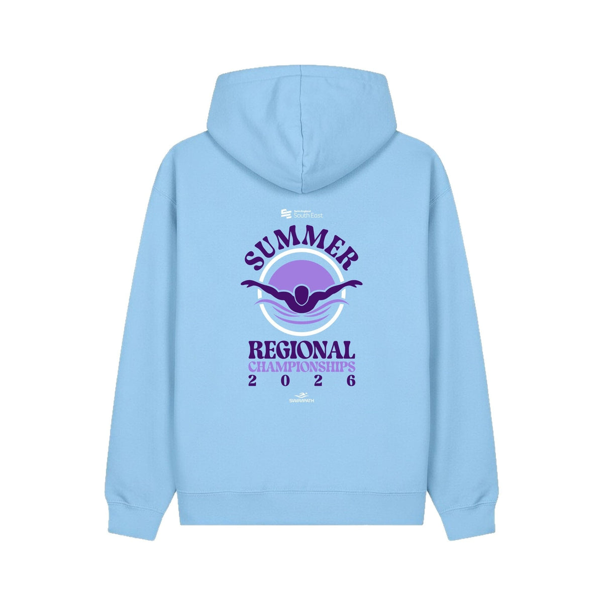 Swim England South East Summer Regional Championships 2026 Hoodie - Powder Blue-Event-Swim England South East-SwimPath