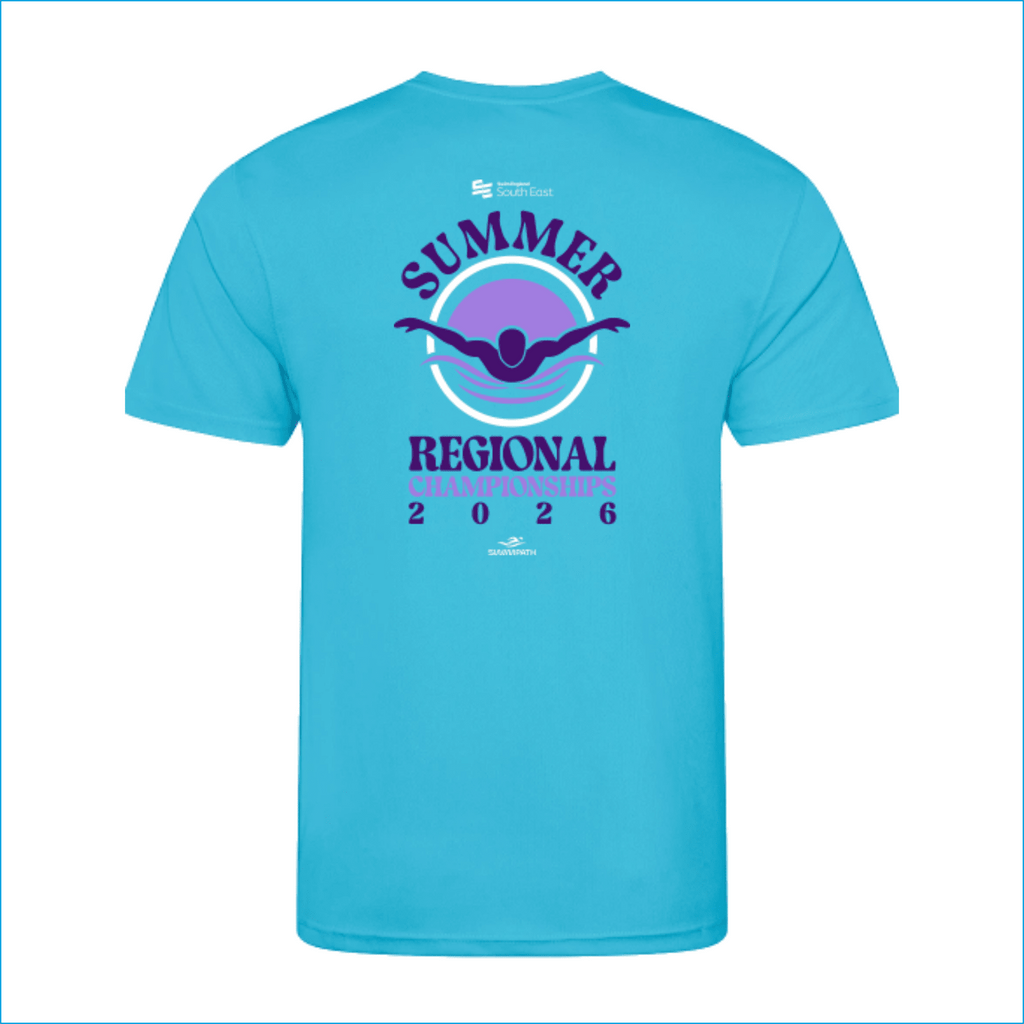 Swim England South East Summer Regional Championships 2026 T-Shirt - Hawaiian Blue-Event-Swim England South East-SwimPath