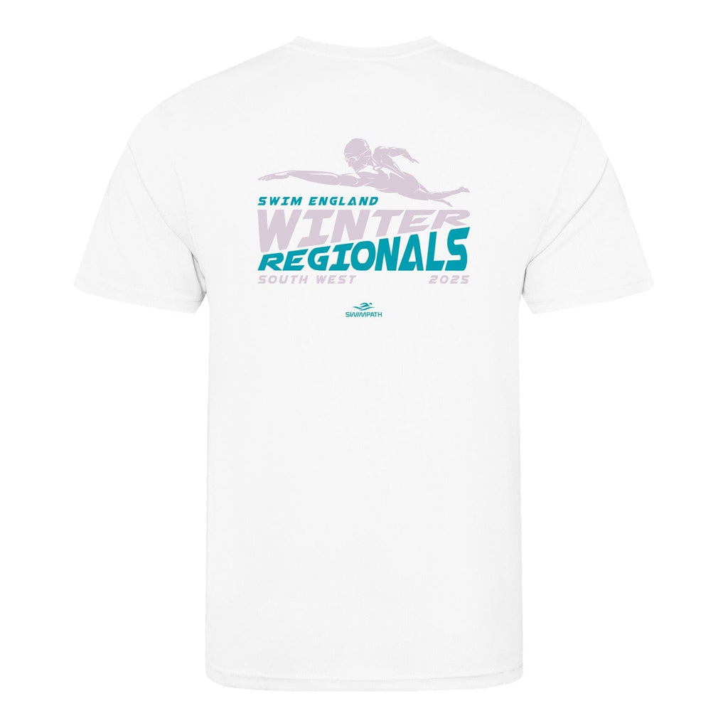 Swim England South West Winter Regionals 2025 T-Shirt - Arctic White-Event-Swim England South West-SwimPath