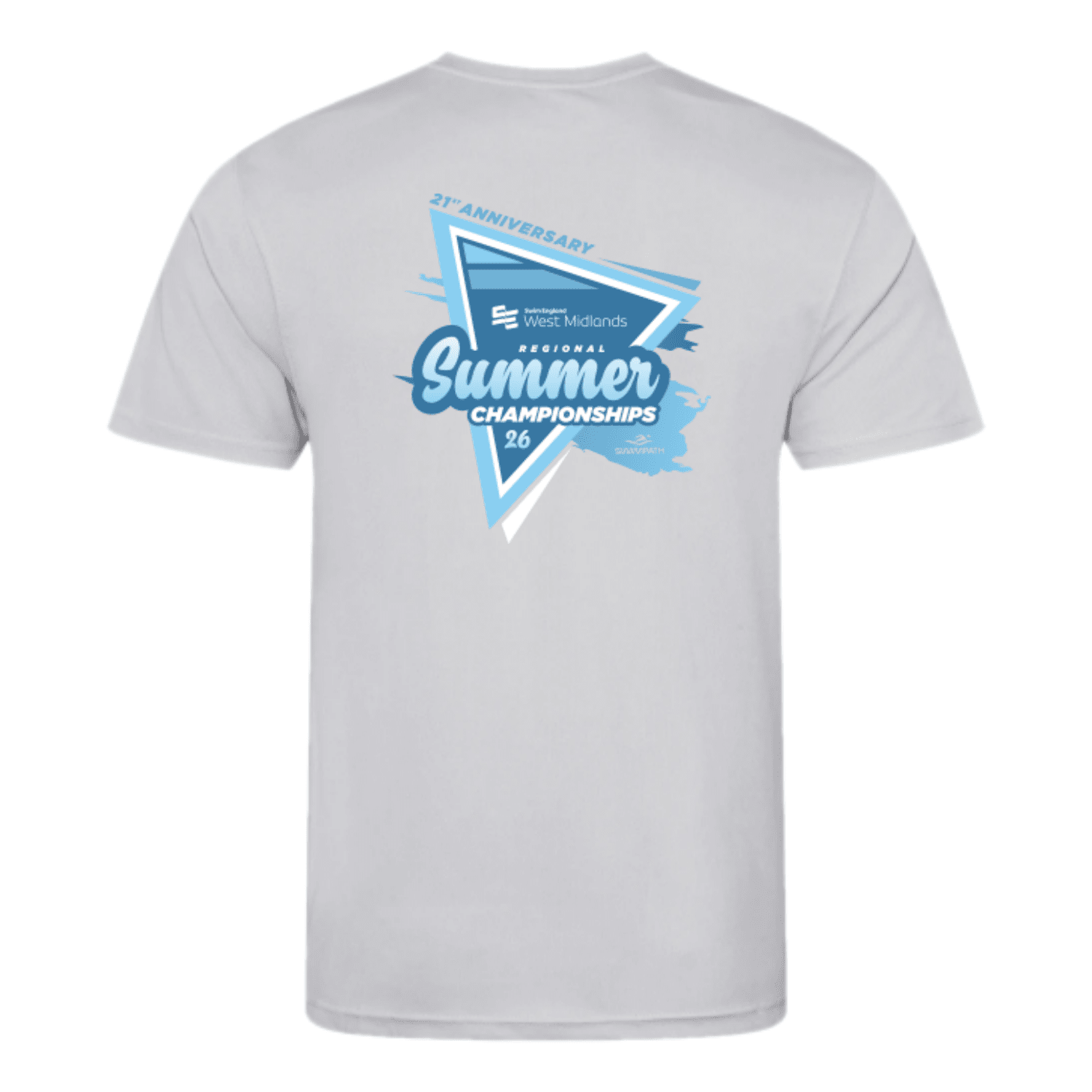 Swim England West Midlands Summer Regional Championships 2026 T-Shirt - Heather Grey-Event-Swim England West Midlands-SwimPath