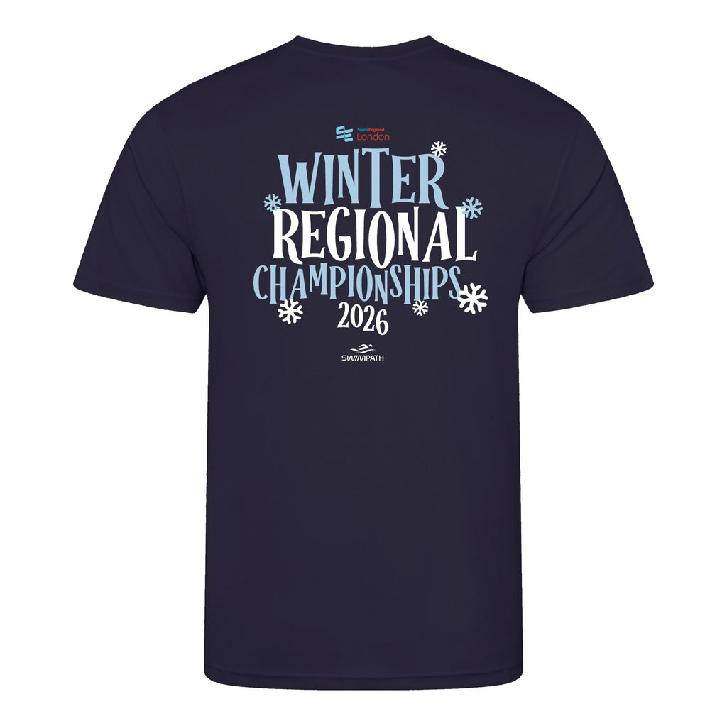 Swim England London Winter Regional Championships 2026 T-Shirt - French Navy