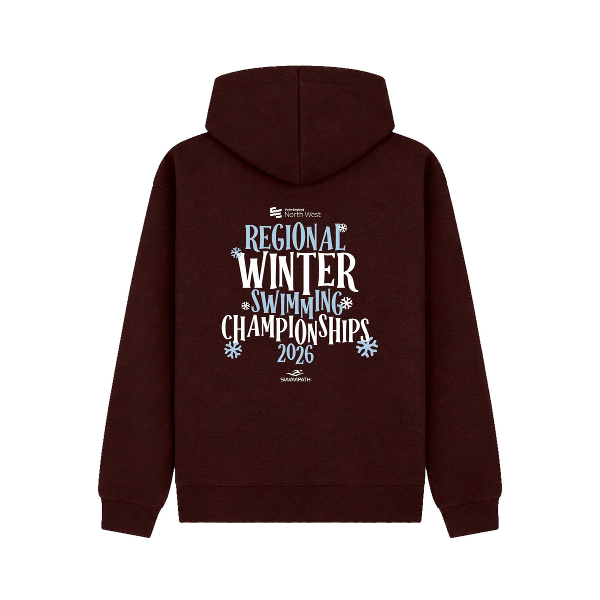 Swim England North West Regional Winter Swimming Championships 2026 Hoodie - Burgundy-Event-Swim England North West-SwimPath