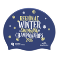 Swim England North West Regional Winter Swimming Championships 2026 Silicone Suede Swimming Cap - Navy Blue-Event-Swim England North West-SwimPath