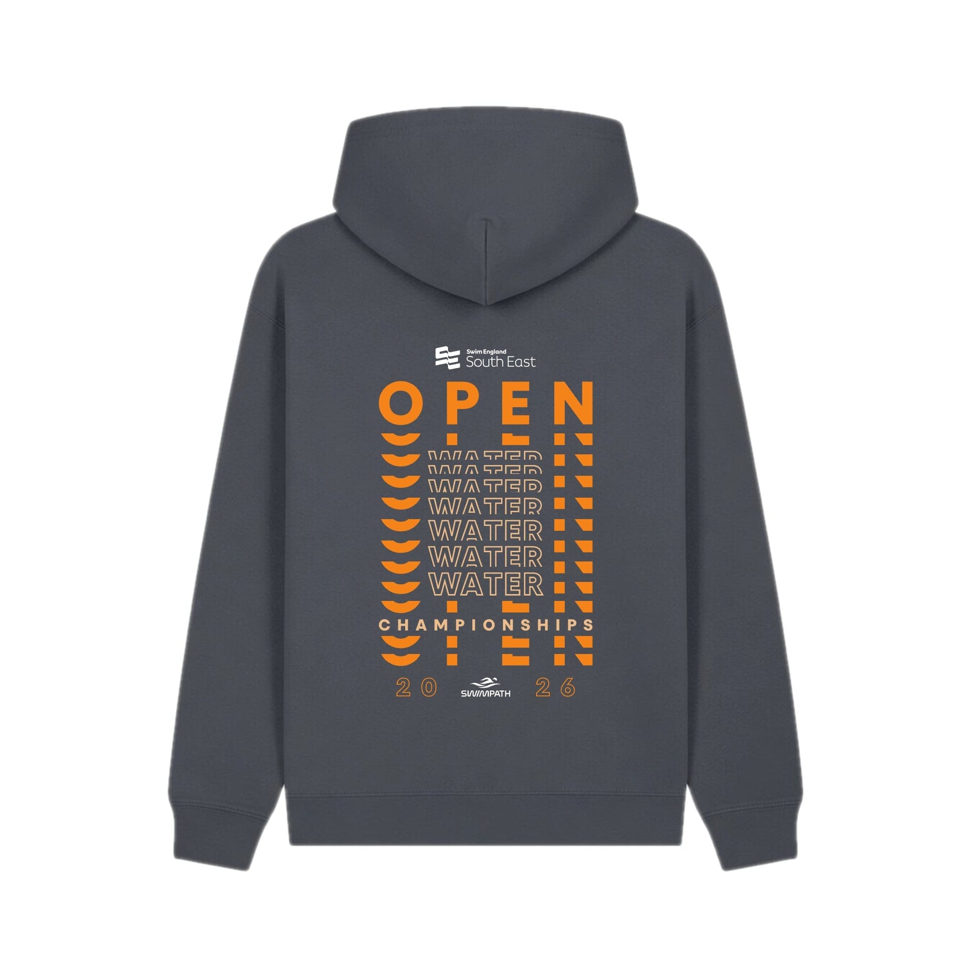 Swim England South East Open Water Championships 2026 Hoodie - Flint Grey-Event-Swim England South East-SwimPath