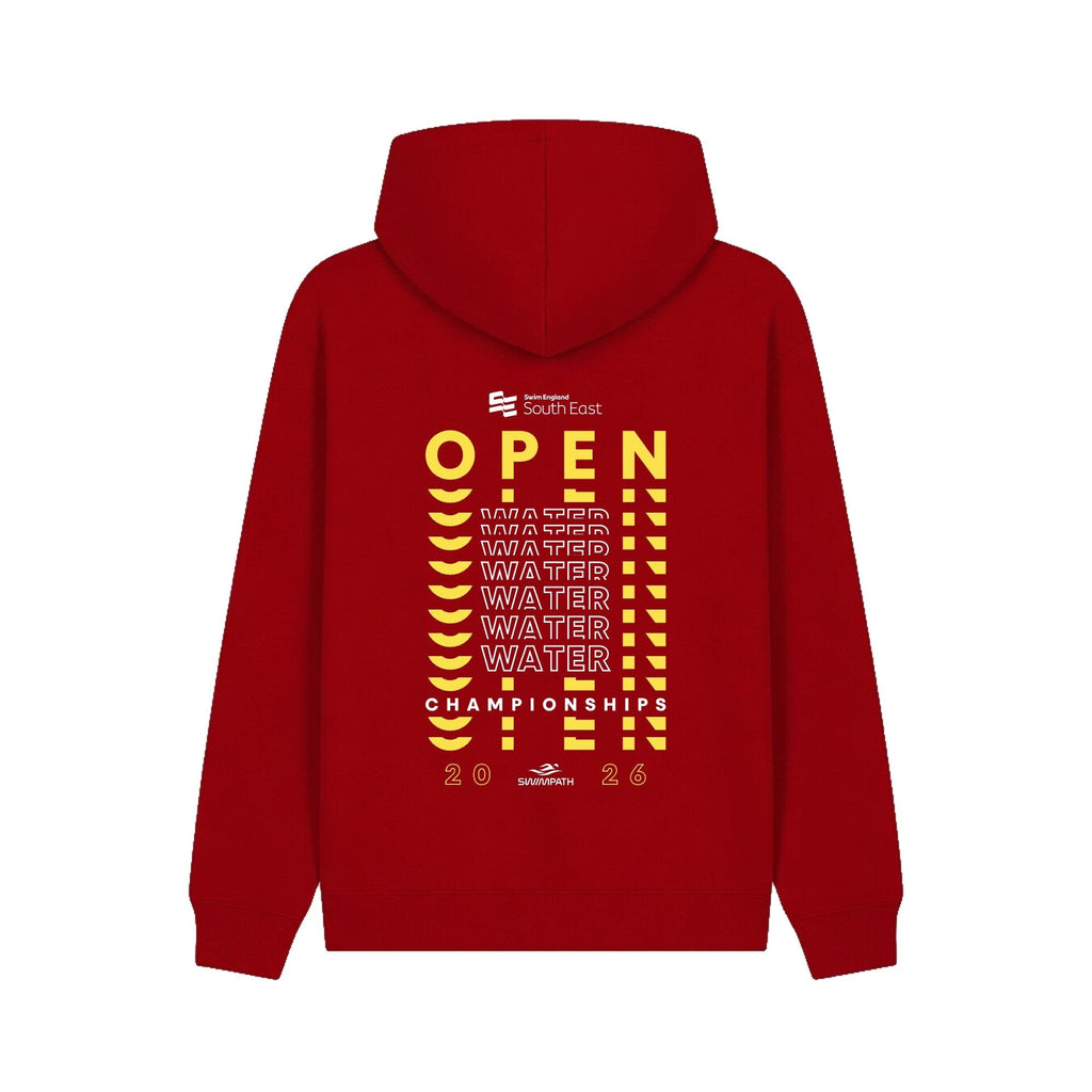 Swim England South East Open Water Championships 2026 Hoodie - Red-Event-Swim England South East-SwimPath