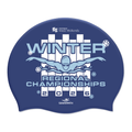 Swim England West Midlands Winter Regional Championships 2026 Silicone Suede Swimming Cap - Navy Blue