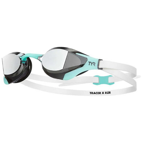 TYR Tracer-X RZR Mirrored - White/Grey-Goggles-TYR-SwimPath