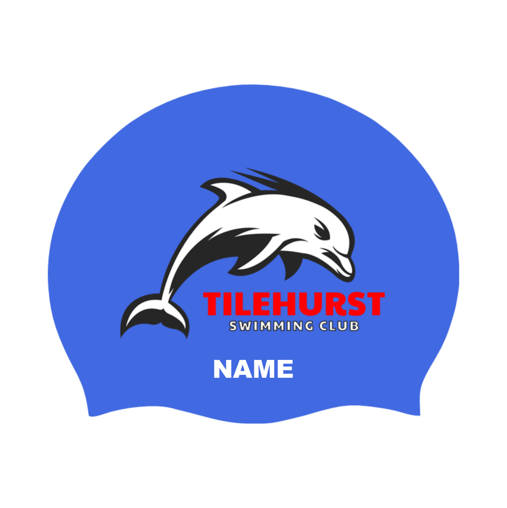 Tilehurst Swimming Club Silicone Suede Swimming Cap - Named