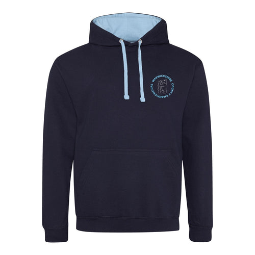 Warwickshire ASA County Championships 2026 Hoodie - New French Navy / Sky Blue-Event-Warwickshire-SwimPath