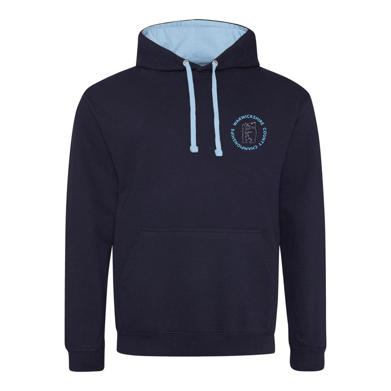 Warwickshire ASA County Championships 2026 Hoodie - New French Navy / Sky Blue-Event-Warwickshire-SwimPath