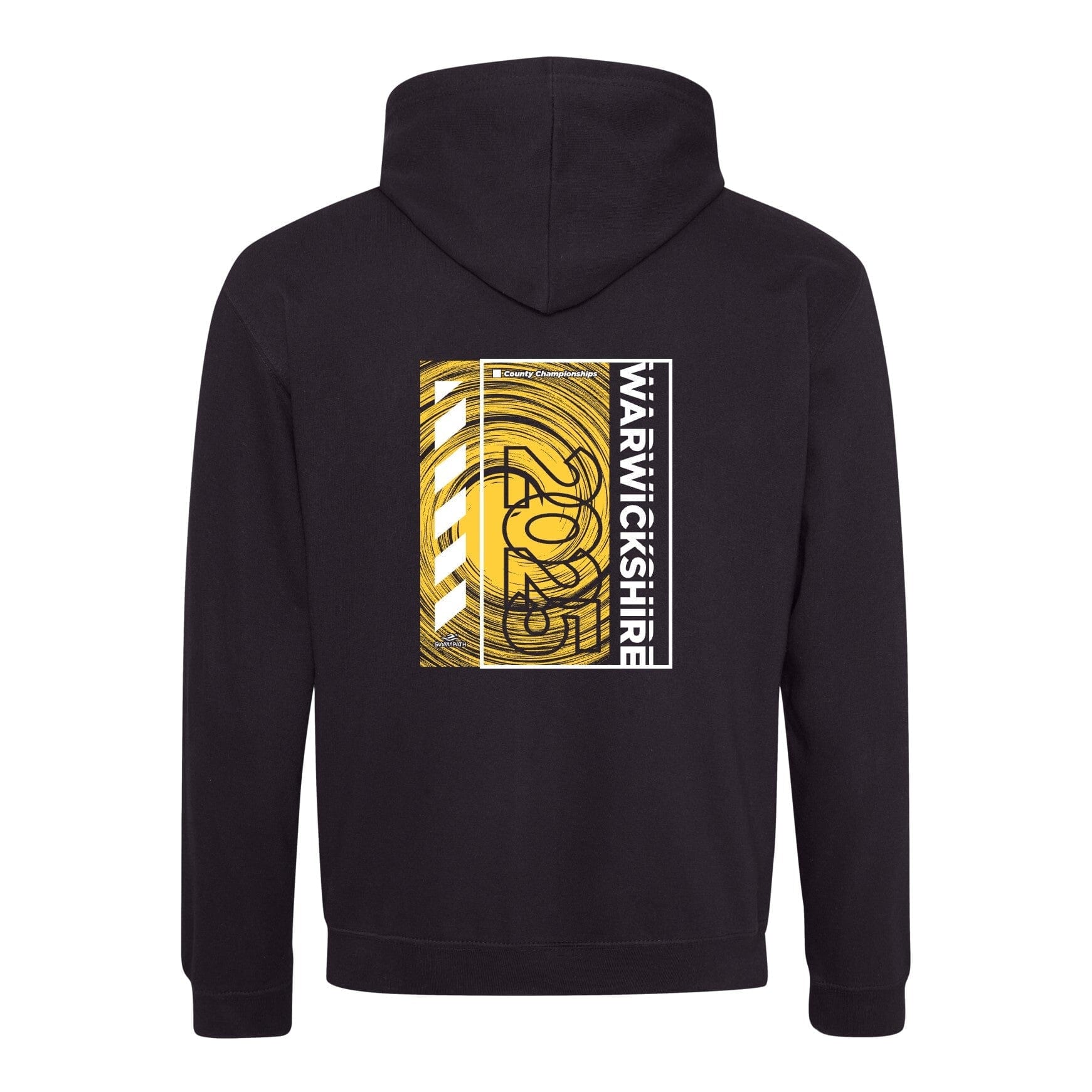 Warwickshire County Championships 2025 Hoodie - Jet Black/Gold-Event-Warwickshire-SwimPath