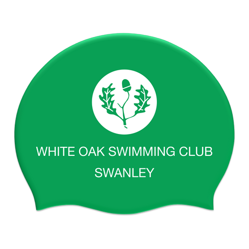 White Oak SC Silicone Suede Swimming Cap