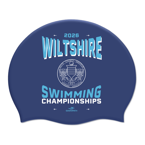 Wiltshire County ASA County Championships 2026 Silicone Suede Swimming Cap - Navy-Event-Wiltshire-SwimPath