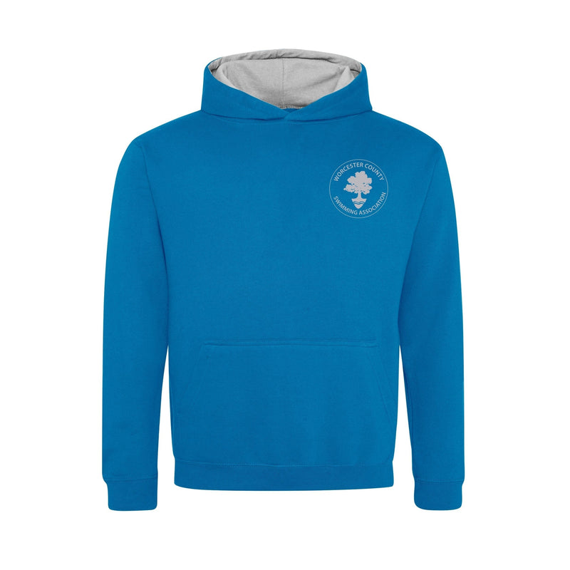 Worcester County ASA County Championships 2024 Hoodie - Sapphire Blue/Heather Grey-Event-Worcester-9-11-SwimPath