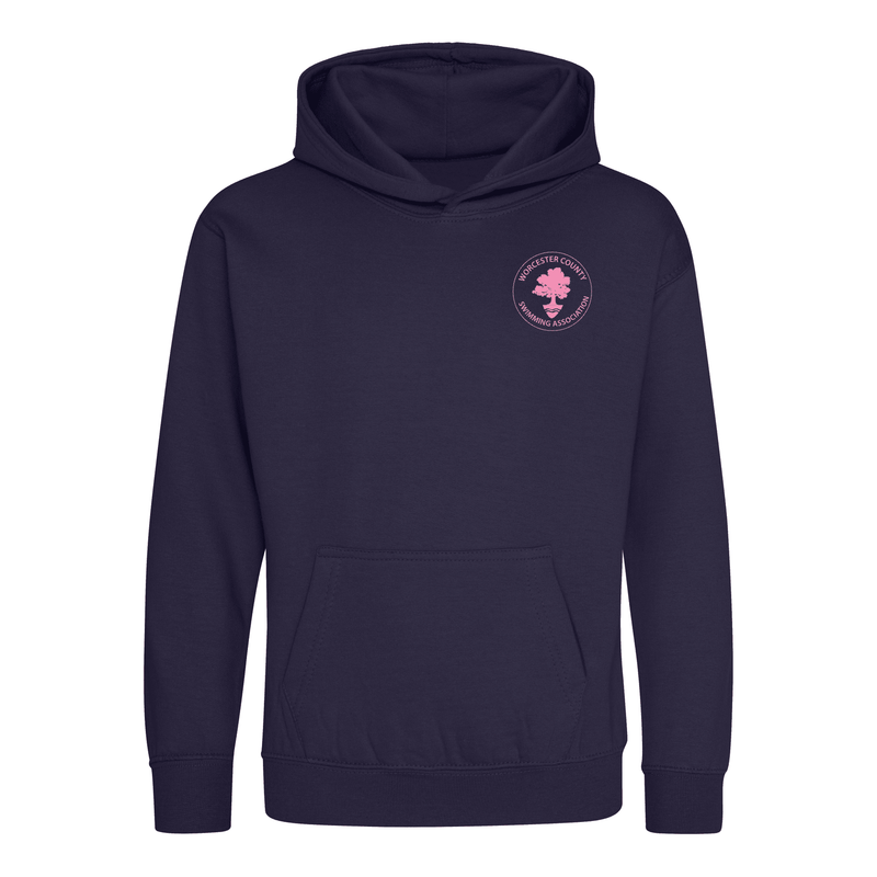 Worcester County ASA County Championships 2025 Hoodie - Oxford Navy / Candyfloss Pink-Event-Worcester-SwimPath