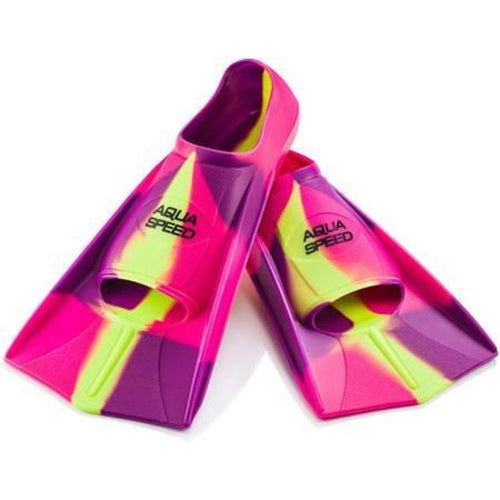 Aqua Speed Training Fins - Pink/ Yellow-Fins-Aqua Speed-SwimPath