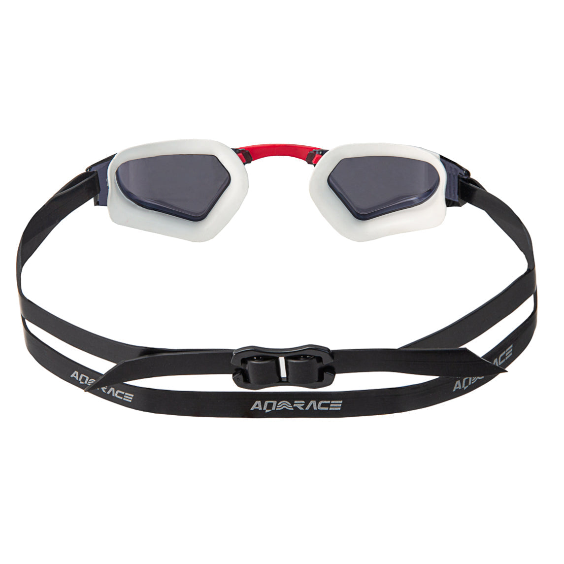 Aquarapid L2 Mirror Goggle - White/Red-Goggles-Aquarapid-SwimPath