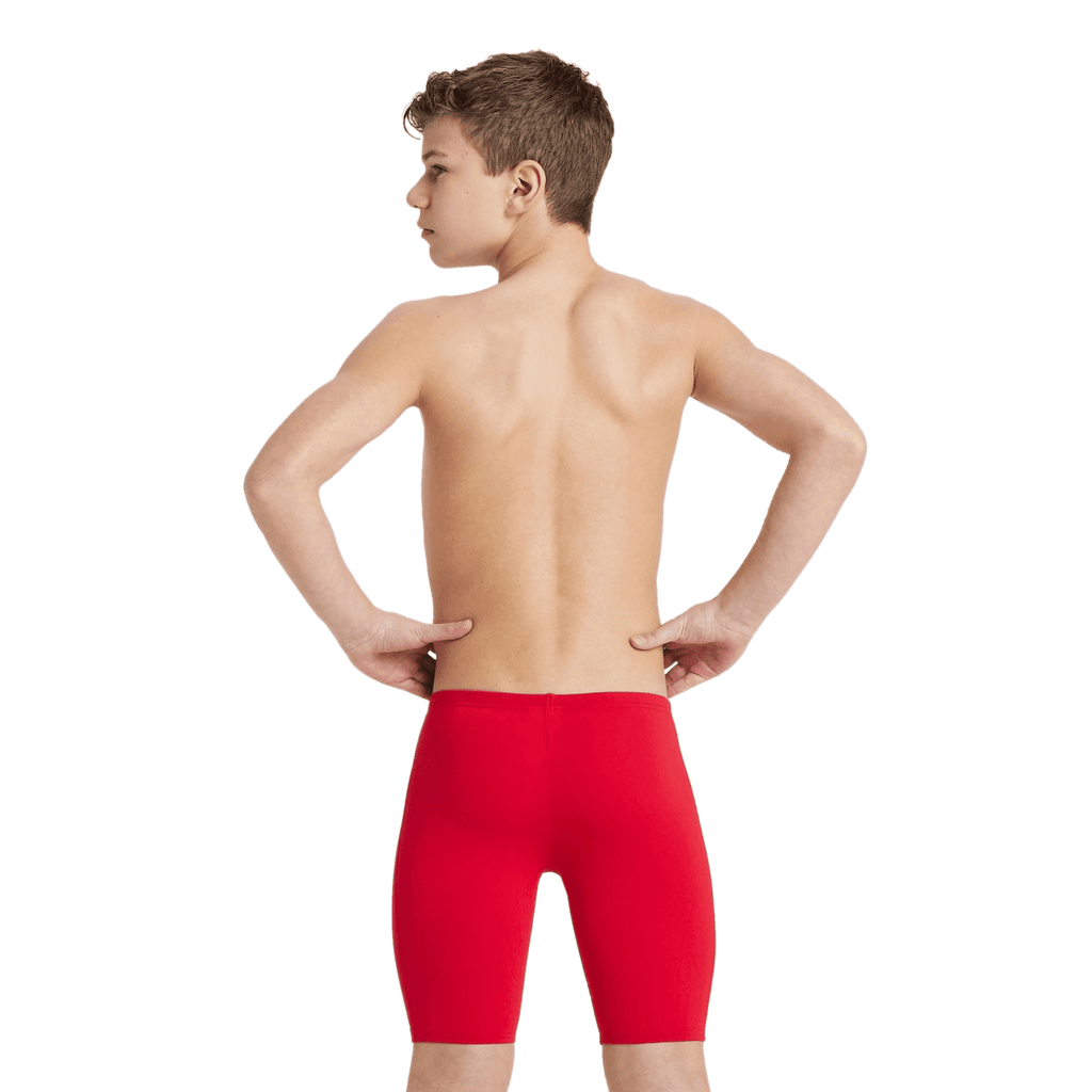 Arena Boy's Team Swim Solid Jammer - Red/White-Training Jammers-Arena-SwimPath