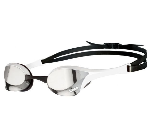 Arena Cobra Ultra Swipe Mirror Goggles - Silver/white-Goggles-Arena-SwimPath