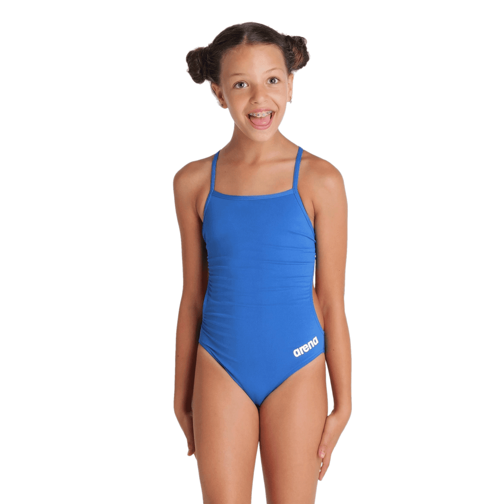 Arena Girls Team Swimsuit Challenge Solid - Royal/White-Swimsuit-Arena-SwimPath