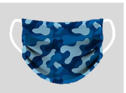 Blue Army Face Cover-Face Cover-Face Mask For Sale UK-Medium-SwimPath
