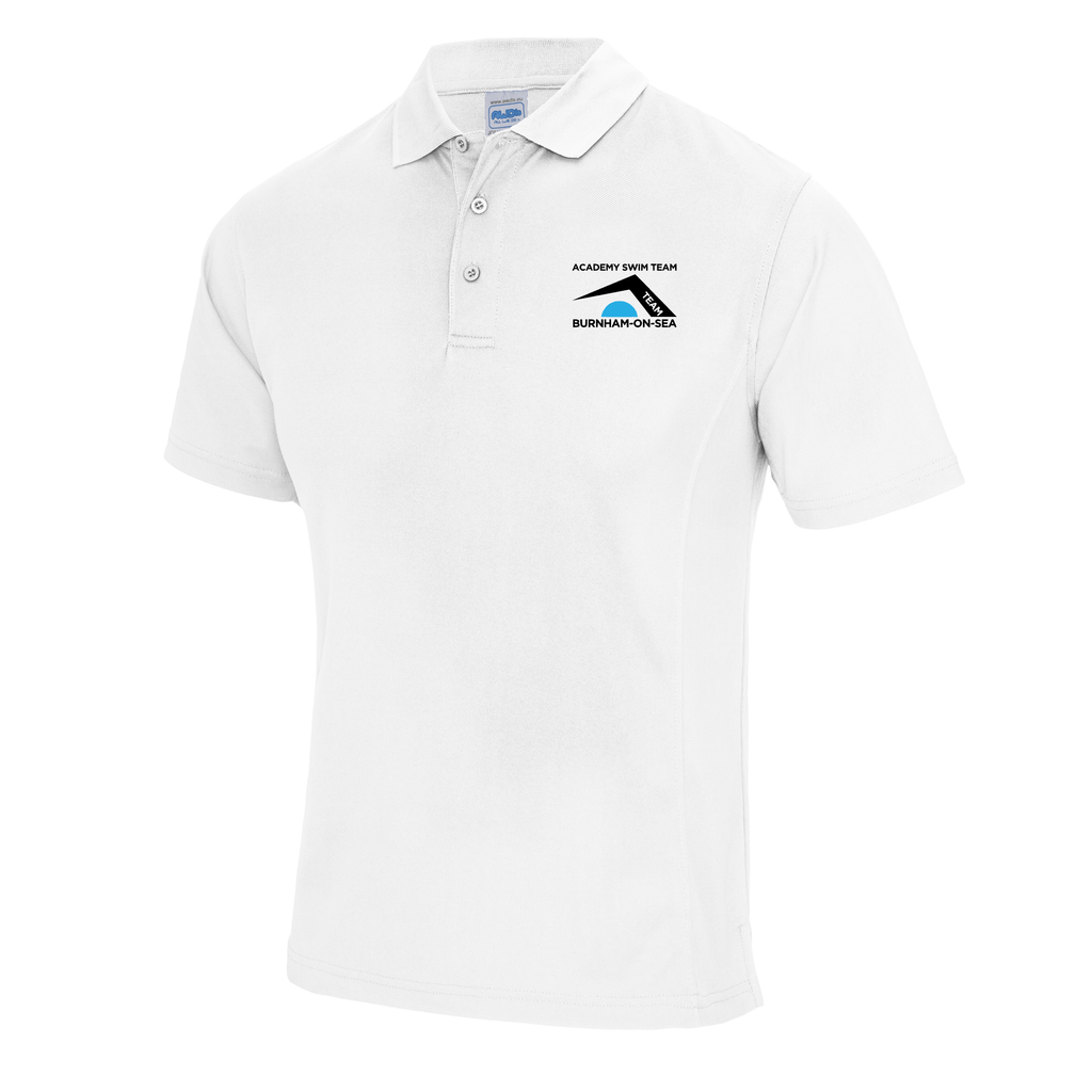 Burnham-on-Sea Academy Swim Team Polo Shirt - White-Team Kit-Burnham-on-sea-SwimPath