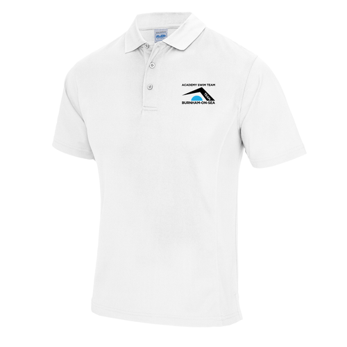Burnham-on-Sea Academy Swim Team Polo Shirt - White-Team Kit-Burnham-on-sea-SwimPath