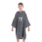 Buz Junior Unisex Hooded Changing Robe - Rock Grey-Changing Robe-Buz-SwimPath