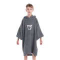 Buz Junior Unisex Hooded Changing Robe - Rock Grey-Changing Robe-Buz-SwimPath