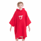 Buz Junior Unisex Hooded Changing Robe - Sunset Red-Changing Robe-Buz-SwimPath