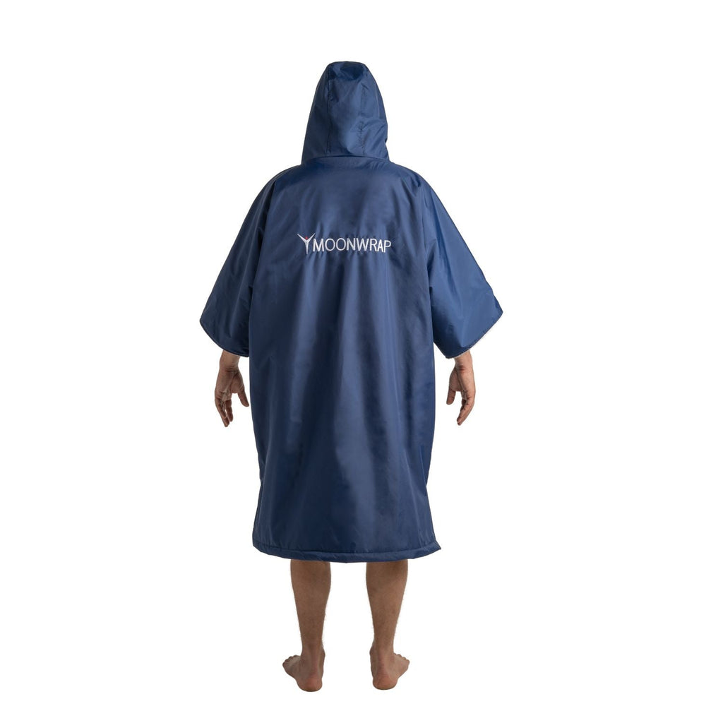 Frostfire Moonwrap Adults Short Sleeve Waterproof Changing Robe - Navy-Changing Robe-Frostfire-SwimPath