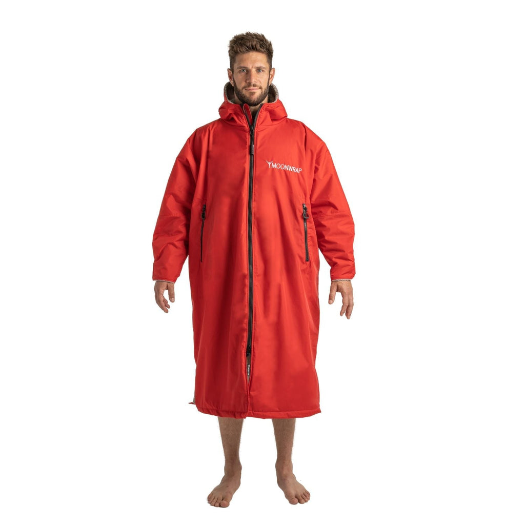 Adult Changing Robe Waterproof Changing Robe Frostfire Moonwrap Adults Waterproof Changing Robe - Red – SwimPath