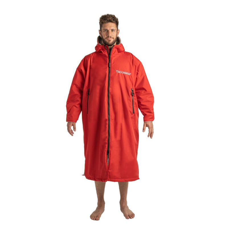 Frostfire Moonwrap Adults Waterproof Changing Robe - Red-Changing Robe-Frostfire-SwimPath