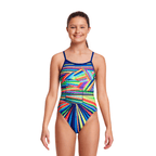 Funkita Land Lines Single Strap Girls Swimsuit-Swimsuit-Funkita-SwimPath