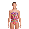 Funkita Primal Party Girl's Diamond Back Swimsuit-Swimsuit-Funkita-SwimPath