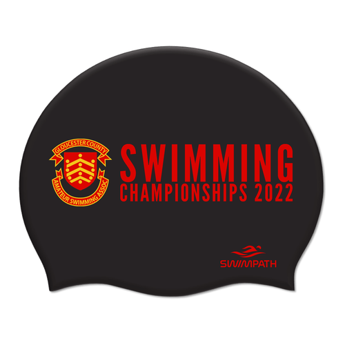 Gloucester ASA County Championships 2022 Swimming Cap - Black-Team Kit-Gloucester-SwimPath