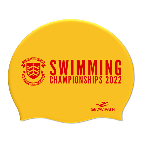 Gloucester ASA County Championships 2022 Swimming Cap - Yellow-Team Kit-Gloucester-SwimPath