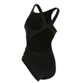 Michael Phelps Comp Back Solid Women's Swimsuit- Black-Swimsuit-Michael Phelps-SwimPath