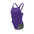 Nike Hydrastrong Solid Fastback One Piece Swimsuit - Court Purple-Swimsuit-Nike-SwimPath