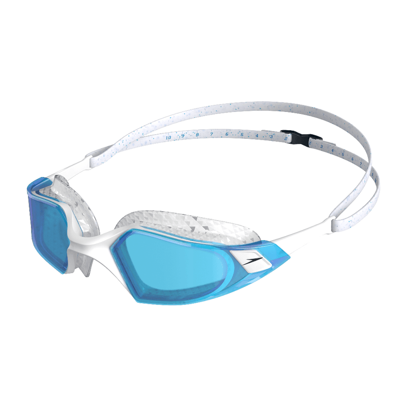 Speedo Aquapulse Pro Goggles - White/Blue-Goggles-Speedo-SwimPath