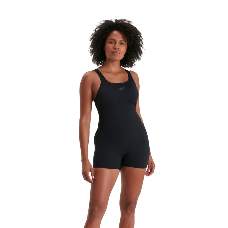 Speedo Eco Endurance+ Womens Legsuit - Black-Swimsuit-Speedo-SwimPath
