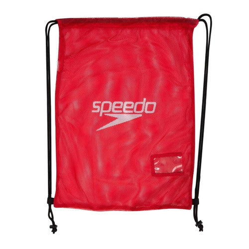 Speedo Equipment Mesh Bag - Red/White-Bags-Speedo-Red/White-SwimPath