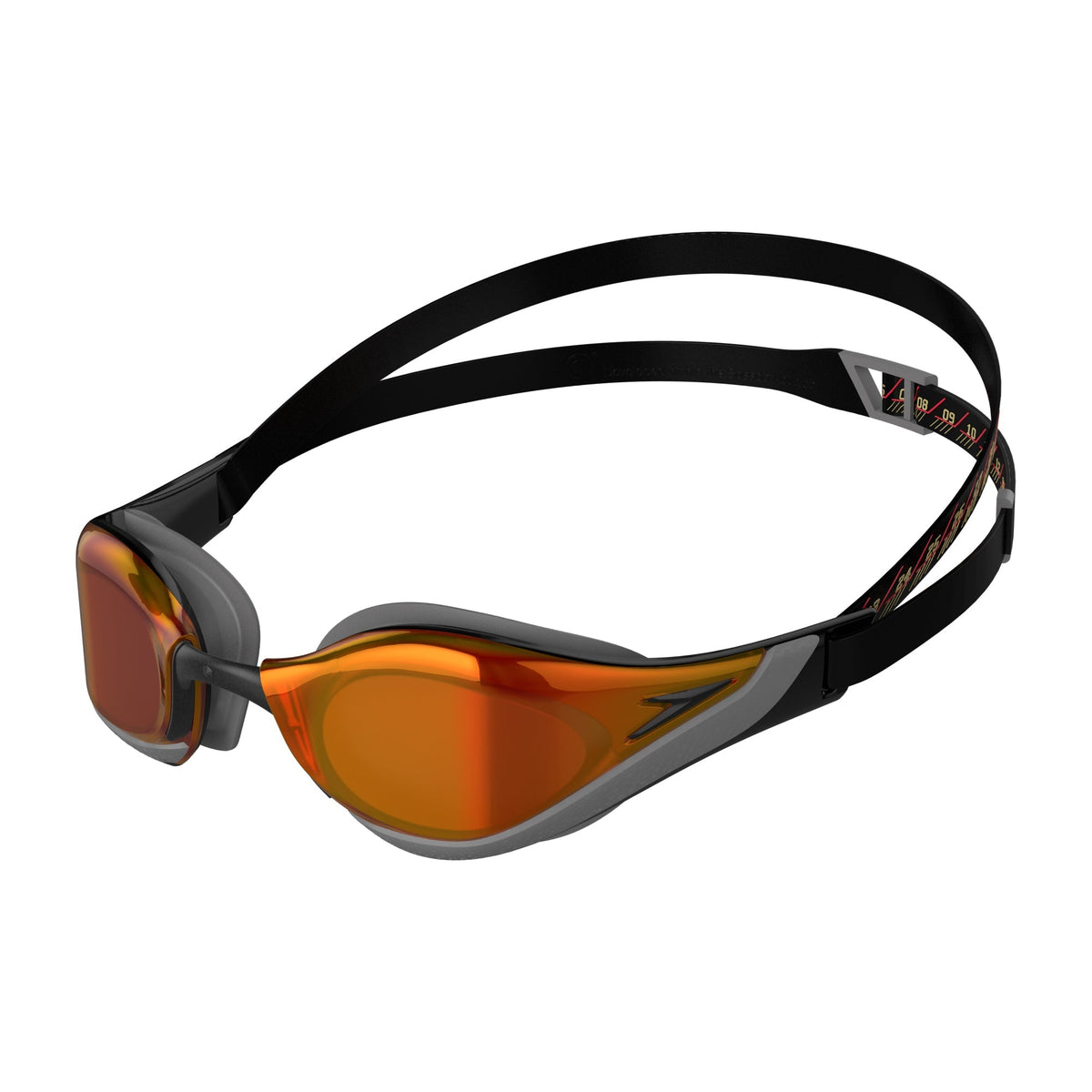 Speedo Fastskin Pure Focus Mirror Goggle - Black/Red-Goggles-Speedo-SwimPath