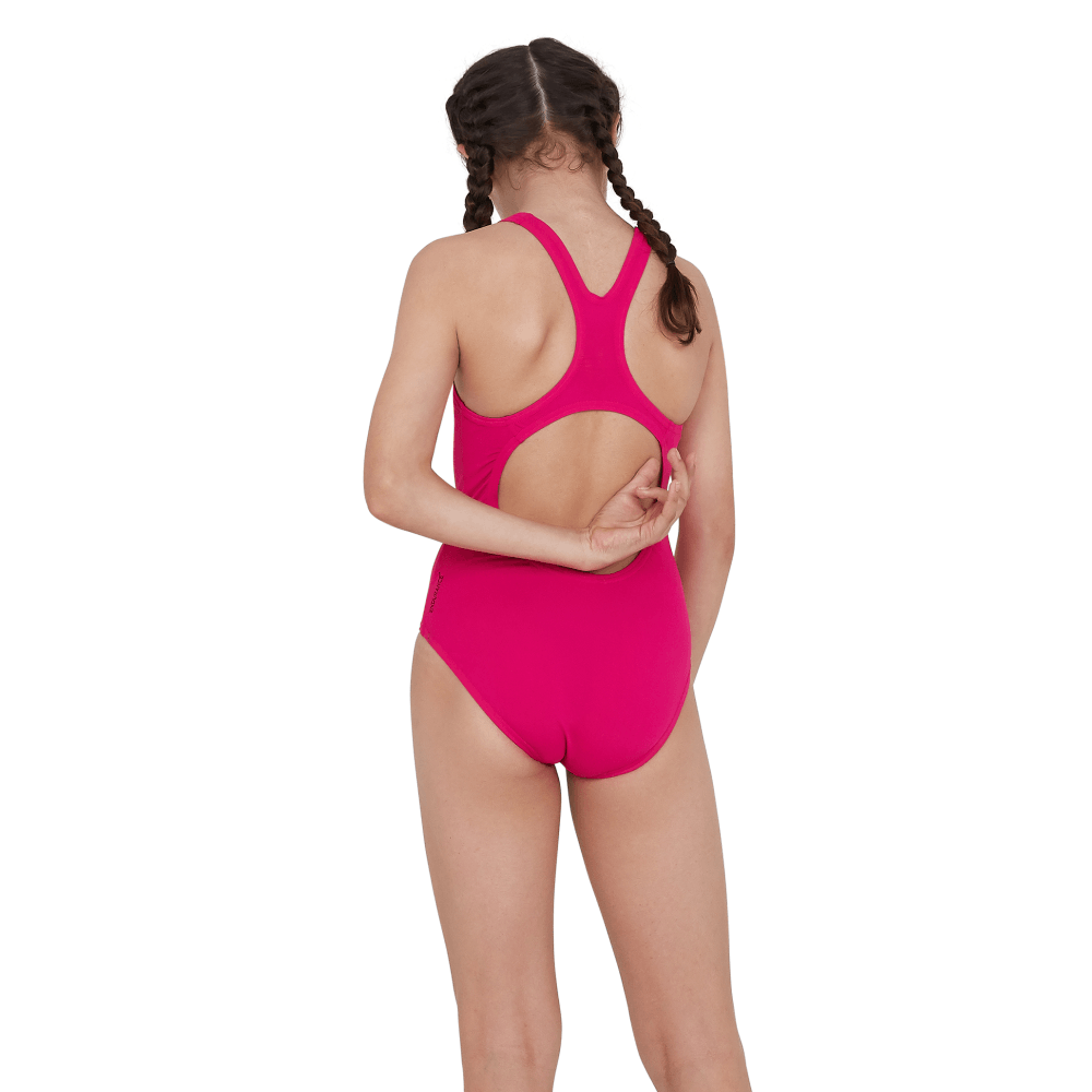 Speedo Junior Girls Essential Endurance Medalist Swimsuit Pink SwimPath