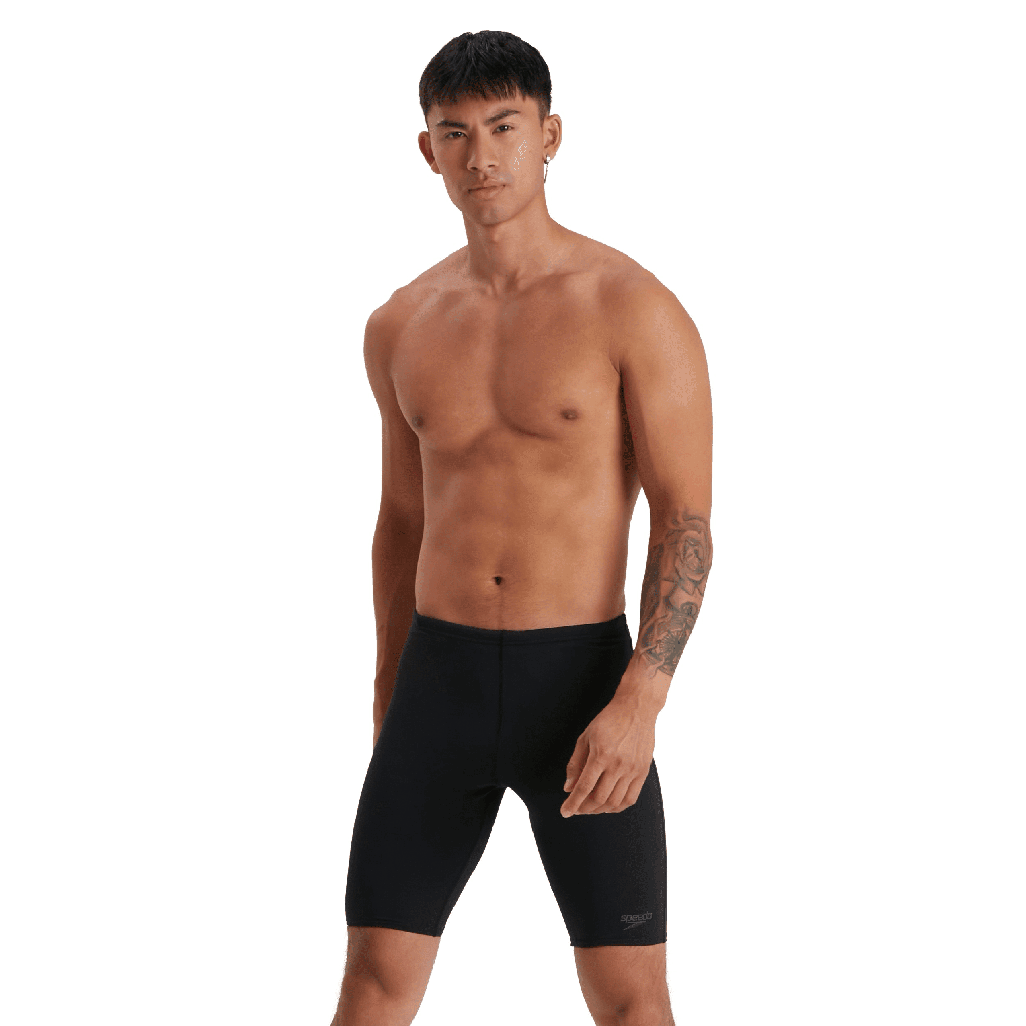 Speedo Men's Eco Endurance+ Jammer - Black-Training Jammers-Speedo-SwimPath