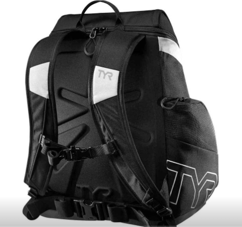 TYR Alliance Team Backpack 45 Litres - Black/ White-Bags-TYR-SwimPath